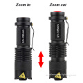 Tragbares zoomable LED -UV -Torch -Licht mit Clip